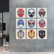 Cargar imagen en el visor de la galería, Cuadro Imagen Lienzo Pintura Colgante: Diseño de Múltiples Imágenes de nueve juntas (Cuadrado) GY0903237 Personalizado Personalizada con Foto, Texto o Logo