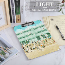Cargar imagen en el visor de la galería, Tabla con clip Portapapeles de madera tamaño A4 estándar y carta con clip de metal discreto BG1613019 Personalizado Personalizada con Foto, Texto o Logo