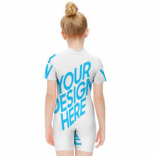 Cargar imagen en el visor de la galería, Bañador / Traje de Baño de Surfing de Una Pieza con Cremallera para Niñas NT001 Personalizado con Foto Logo Patrón Texto