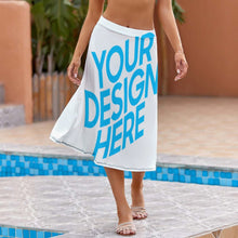 Cargar imagen en el visor de la galería, Falda larga holgada suave de moda verano con estampado para Mujer NZ030 Personalizada con Impresión Completa de una imagen con Foto Logo Patrón Texto