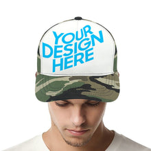 Cargar imagen en el visor de la galería, Gorra de Béisbol de Camuflaje de Poliéster y Algodón Personalizado Personalizada con Foto, Texto o Logo