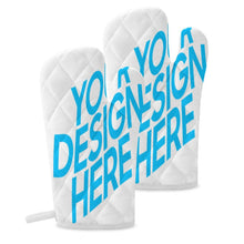 Cargar imagen en el visor de la galería, Conjunto de dos unidades Manpolas de cocina Manopla Termica Guantes aislados JJ0522071 Personalizado con Foto o Mensajes de Texto