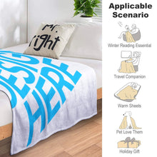 Cargar imagen en el visor de la galería, Manta para Cama y Sofá con Diseño Personalizado de Tus Fotos o Nombres Online