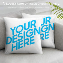 Cargar imagen en el visor de la galería, Funda de Cojín con Cremallera de Terciopelo con Diseño Personalizado de Tus Textos o Imágenes