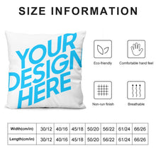 Cargar imagen en el visor de la galería, Funda de almohada de felpa suave JJ0519411 Personalizada con impresión completa de una sola imagen con Foto Logo Patrón Texto