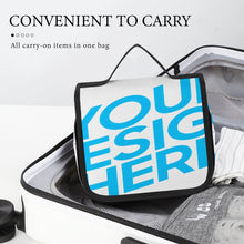 Cargar imagen en el visor de la galería, Neceser colgante con gancho en forma de S y asa, neceser totalmente impreso y personalizado con patrón foto texto