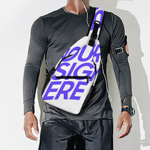 Cargar imagen en el visor de la galería, Bandolera riñonera bolso de pecho para mujer y hombre personalizado con patrón foto texto