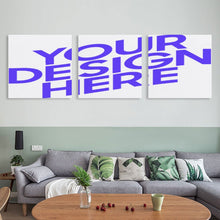 Cargar imagen en el visor de la galería, Cuadro completo de estilo cuadrado, Póster Colgante de 3 paneles, Cuadro de Lienzo, 3 partes GY0903218 Pintura de Lienzo Personalizado Personalizada con Foto, Texto o Logo