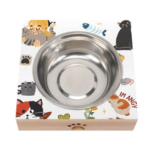 Cargar imagen en el visor de la galería, Tazón Cuenco de acero inoxidable para perros y gatos CW1506000 Personalizado Personalizada con Foto, Texto o Logo