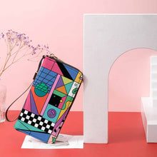 Cargar imagen en el visor de la galería, Cartera Monedero Billetera Bolsa larga de PU con cremallera para hombre y mujer (versión vertical) XB0608008 Personalizada con Foto, Texto o Logo