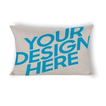 Cargar imagen en el visor de la galería, Funda de almohada Algodón y cáñamo Individual Barata y calidad Personalizado Personalizada con Foto, Texto o Logo