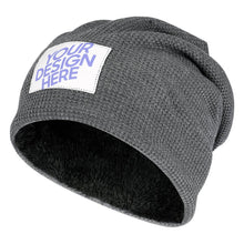 Cargar imagen en el visor de la galería, Gorro de Punto / Gorro Tejido a Crochet / Gorro Tejido a Dos Agujas para Adultos Hombre Mujer FS0809071 Personalizado Impresión de Una Imagen con Foto Logo Patrón Texto