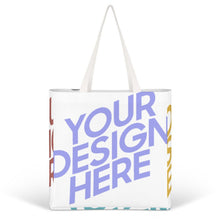 Cargar imagen en el visor de la galería, Bolsa de Lona Informal / Bolso Tote de Tela con Estampado Capacidad Grande para Mujeres Niñas Estudiantes para Compras Oficina XB0601052 Personalizada con Impresión Completa de Múltiples Imágenes con Foto Texto Patrón