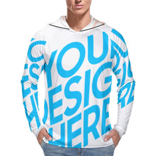 Cargar imagen en el visor de la galería, Sudadera con capucha con protección solar manga larga para hombre NZ145 Personalizada con Impresión Completa con Foto Logo Patrón Texto