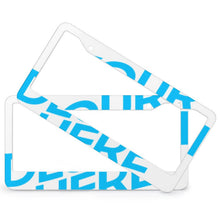 Cargar imagen en el visor de la galería, Marco de placa de matrícula de aluminio con dos orificios redondos (un par) QC1101012 Personalizado Personalizada con Foto, Texto o Logo