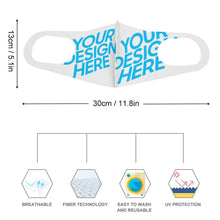 Cargar imagen en el visor de la galería, Máscara Mascarilla de Poliéster para Adultos con Diseño Personalizado de Tus Fotos o Nombres Online