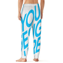 Cargar imagen en el visor de la galería, Pantalón de pijama para hombre D27P personalizado con patrón foto texto