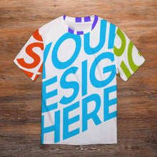 Cargar imagen en el visor de la galería, Camiseta Manga Corta Suave Casual de Verano para hombre NT Personalizada con Impresión Completa de múltiples imágenes con Foto Logo Patrón Texto