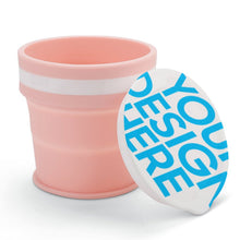 Cargar imagen en el visor de la galería, Taza Botella de agua plegable de silicona para niños JJ0520063 Personalizado Personalizada con Foto, Texto o Logo