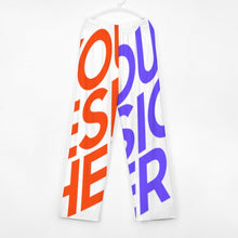 Cargar imagen en el visor de la galería, Pantalón de pijama recto para niño unisex D31P personalizado con patrón foto texto (impresión de imágenes múltiples)