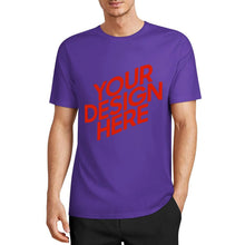 Cargar imagen en el visor de la galería, Camiseta 100% algodón orgánico estampada en el frente personalizado con patrón foto texto