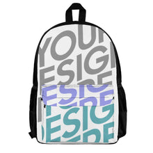 Cargar imagen en el visor de la galería, Mochila Escolar / Mochila Unisex Grande Capacidad para Adultos Niños Estudiantes XB0604116 Personalizada Impresion Completa de Múltiples Imágenes con Foto Logo Patrón Texto