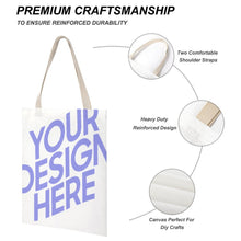 Cargar imagen en el visor de la galería, Bolsa de lona portátil impresión a doble cara XB0601006 Personalizada con Foto Logo Patrón Texto