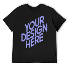 Cargar imagen en el visor de la galería, Camiseta talla grande de manga corta deportiva para hombre FS0803123 Personalizada con Impresión Frontal de una imagen con Foto Logo Patrón Texto