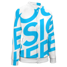 Cargar imagen en el visor de la galería, Uniforme de Béisbol Holgado Chaqueta de Deporte para Mujer NZ2205053 Personalizado con impresión completa de una imagen con Foto Logo Patrón Texto