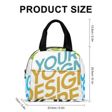 Cargar imagen en el visor de la galería, Bolsa de Almuerzo con Bolsillo / Bolso de Comida Térmico para Oficina Escuela Picnic XB0602048 Personalizada Impresion Completa de Múltiples Imágenes con Foto Logo Patrón Texto
