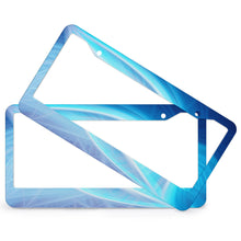 Cargar imagen en el visor de la galería, Marco de placa de matrícula de aluminio con dos orificios redondos (un par) QC1101012 Personalizado Personalizada con Foto, Texto o Logo