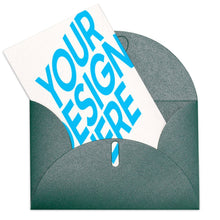 Cargar imagen en el visor de la galería, Versión vertical tarjeta de felicitación tarjeta postal tarjeta foto personalizada con logotipo texto patrón fotos