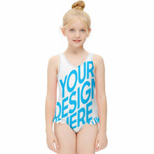 Cargar imagen en el visor de la galería, Traje de baño / Bañador de Una Pieza con Volantes de natación para niñas NT030 Personalizado con Impresión Completa con Foto Logo Patrón Texto