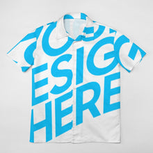 Cargar imagen en el visor de la galería, Camisa casual manga corta con bolsillo para hombre NS Personalizada con Impresión Completa de una imagen con Foto Logo Patrón Texto