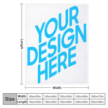 Cargar imagen en el visor de la galería, Manta para Cama y Sofá con Diseño Personalizado de Tus Fotos o Nombres Online