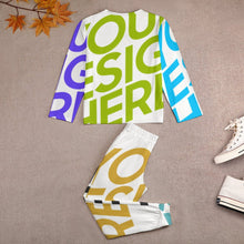 Cargar imagen en el visor de la galería, Traje / Conjunto de pijama suave con estampado para niños JTZ Personalizado con Impresión Completa de múltiples imágenes con Foto Logo Patrón Texto