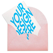 Cargar imagen en el visor de la galería, Versión vertical tarjeta de felicitación tarjeta postal tarjeta foto personalizada con logotipo texto patrón fotos