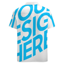 Cargar imagen en el visor de la galería, Camisa casual manga corta con bolsillo para hombre NS Personalizada con Impresión Completa de una imagen con Foto Logo Patrón Texto