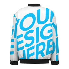 Cargar imagen en el visor de la galería, Chaqueta bomber clásica para hombre Abrigo con estampado completo BMJ personalizado con patrón foto texto (impresión de imagen única)