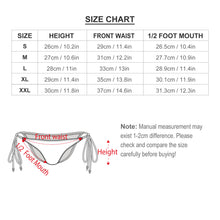 Cargar imagen en el visor de la galería, Braga de Bikini Sexy con lazos para mujer D14 Personalizada con Impresión Completa con Foto Logo Patrón Texto