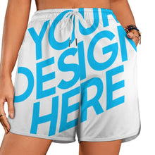 Cargar imagen en el visor de la galería, Pantalones de playa / shorts de baño cortos de secado rápido para mujer YH32 Personalizados con Impresión Completa de una imagen con Foto Logo Patrón Texto