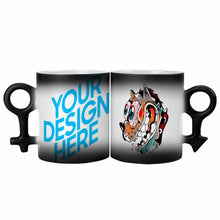 Cargar imagen en el visor de la galería, JJ0520021 Mug de Color para Pareja con Impresión Térmica de Diseño Personalizado con Tus Fotos o Nombres Online