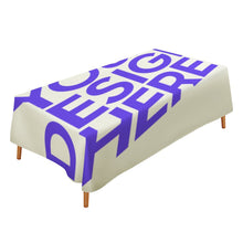 Cargar imagen en el visor de la galería, Mantel de lino estampado a doble cara personalizado con patrón foto texto