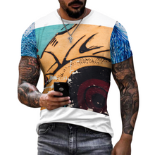 Cargar imagen en el visor de la galería, Camiseta algodón puro estampado manga corta para hombre ay001 Personalizada con Impresión Completa de múltiples imágenes con Foto Logo Patrón Texto