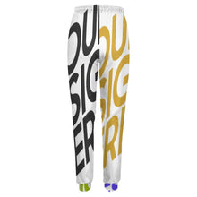 Cargar imagen en el visor de la galería, Pantalones de chándal con estampado de múltiples imágenes para damas / mujeres personalizada con logotipo texto patrón fotos
