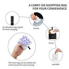 Cargar imagen en el visor de la galería, Bolsa de compras plegable ligera XB0601029 Personalizada con Impresión Completa con Foto Logo Patrón Texto