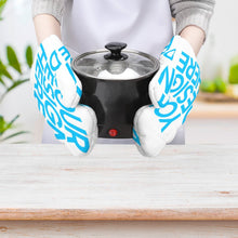 Cargar imagen en el visor de la galería, Conjunto de dos unidades Manpolas de cocina Manopla Termica Guantes aislados JJ0522071 Personalizado con Foto o Mensajes de Texto