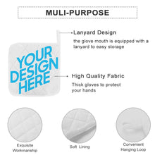 Cargar imagen en el visor de la galería, Agarradera Para Ollas / Guantes De Horno / Agarraderas Cuadradas (Un Par) Personalizada de Tus Fotos Imágenes o Textos