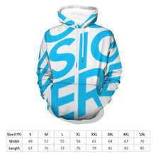Cargar imagen en el visor de la galería, Sudadera con Capucha Casual Unisex para hombre mujer FS0816006 Personalizada con Impresión Completa con Foto Logo Patrón Texto