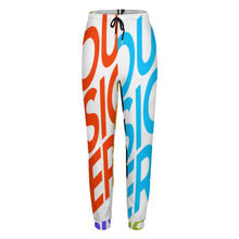 Cargar imagen en el visor de la galería, Pantalones de chándal con estampado de múltiples imágenes para damas / mujeres personalizada con logotipo texto patrón fotos